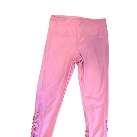 VOGO Athletica Other - VOGO Pink Criss Cross Leggings & Bra Activewear Athletic Workout Cropped Pants